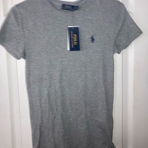Womens grey polo tshirt